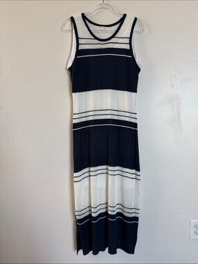 Madison + Hudson Striped Knit Maxi Dress Coastal Summer Dress XL